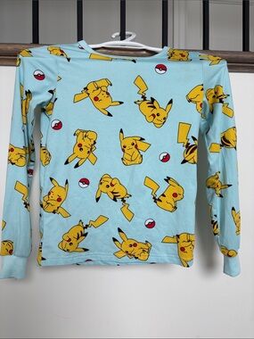 Pokemon Pikachu Tee - Light Blue & Yellow